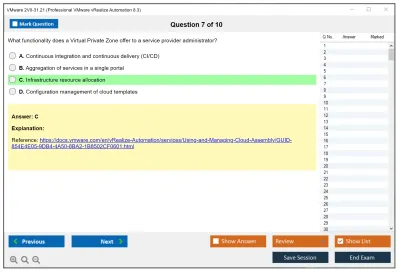 VMware 2V0-31.21 Professional VMware vRealize Automation 8.3 Practice test exam simulator test engine exam Prep practice test questions answers Image 7
