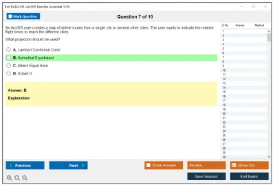 Esri EADA105 ArcGIS Desktop Associate 10.5 Practice test exam simulator test engine exam Prep practice test questions answers Image 7