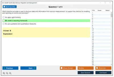 Exin SIAMF EXIN BCS Service Integration and Management Practice test exam simulator test engine exam Prep practice test questions answers Image 1