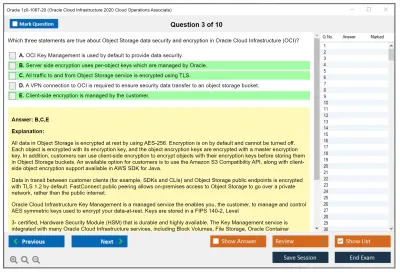 Oracle 1z0-1067-20 Oracle Cloud Infrastructure 2020 Cloud Operations Associate Practice test exam simulator test engine exam Prep practice test questions answers Image 3