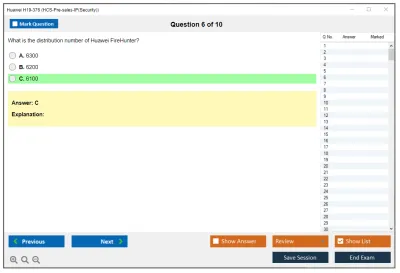 Huawei H19-376 HCS-Pre-sales-IP(Security) Practice test exam simulator test engine exam Prep practice test questions answers Image 6