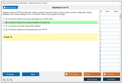 Adobe AD0-E704 Adobe Certified Master - Magento Commerce Architect Practice test exam simulator test engine exam Prep practice test questions answers Image 8