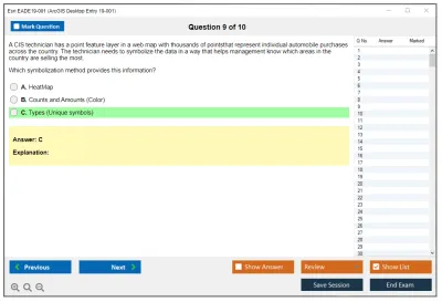 Esri EADE19-001 ArcGIS Desktop Entry 19-001 Practice test exam simulator test engine exam Prep practice test questions answers Image 9