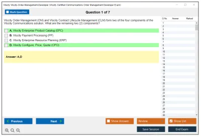 Vlocity Vlocity-Order-Management-Developer Vlocity Certified Communications Order Management Developer Exam Practice test exam simulator test engine exam Prep practice test questions answers Image 1