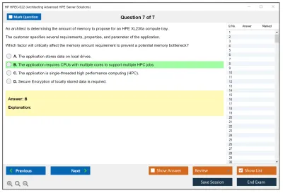HP HPE0-S22 Architecting Advanced HPE Server Solutions Practice test exam simulator test engine exam Prep practice test questions answers Image 7