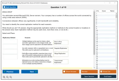 Microsoft 70-462 Administering Microsoft SQL Server 2012/2014 Databases Practice test exam simulator test engine exam Prep practice test questions answers Image 1