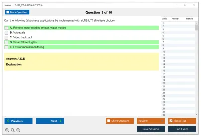 Huawei H12-111_V2-5 HCIA-IoT V2.5 Exam Practice test exam simulator test engine exam Prep practice test questions answers Image 3