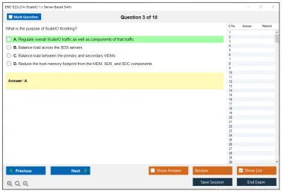EMC E22-214 ScaleIO 1.x Server-Based SAN Practice test exam simulator test engine exam Prep practice test questions answers Image 3