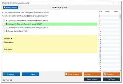 IBM C1000-021 IBM Virtualized Storage V2 Practice test exam simulator test engine exam Prep practice test questions answers Image 3