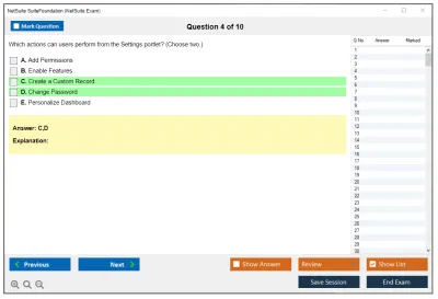 NetSuite SuiteFoundation NetSuite SuiteFoundation Exam Practice test exam simulator test engine exam Prep practice test questions answers Image 4
