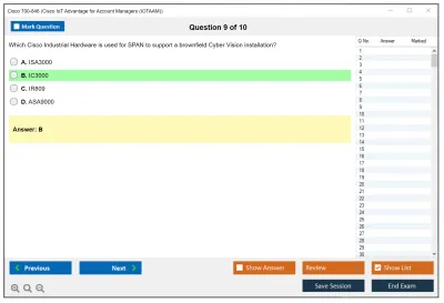 Cisco 700-846 Cisco IoT Advantage for Account Managers (IOTAAM) Practice test exam simulator test engine exam Prep practice test questions answers Image 9