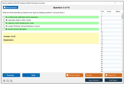 Network Appliance NS0-003 NetApp Certified Technology Associate Practice test exam simulator test engine exam Prep practice test questions answers Image 3