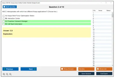 Avaya 33810X Avaya Aura Contact Center Solution Design Exam Practice test exam simulator test engine exam Prep practice test questions answers Image 2