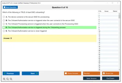 Aruba ACCP-v6.2 Aruba Certified Clearpass Professional v6.2 Practice test exam simulator test engine exam Prep practice test questions answers Image 6