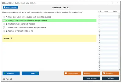 ECCouncil CEH-v11 Certified Ethical Hacker CEH v11 Practice test exam simulator test engine exam Prep practice test questions answers Image 12