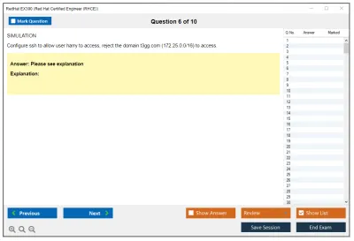 RedHat EX300 Red Hat Certified Engineer – RHCE (v6+v7) Practice test exam simulator test engine exam Prep practice test questions answers Image 6