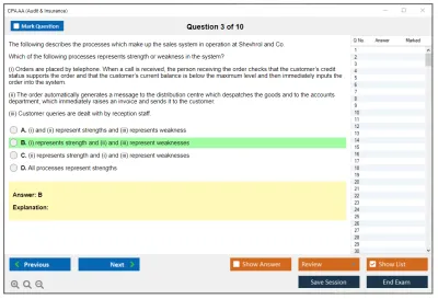 CPA AA Audit & Insurance Practice test exam simulator test engine exam Prep practice test questions answers Image 3