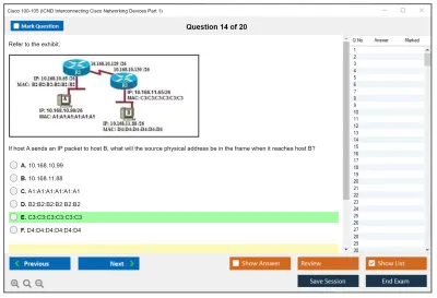 Cisco 100-105 ICND Interconnecting Cisco Networking Devices Part 1 Practice test exam simulator test engine exam Prep practice test questions answers Image 14