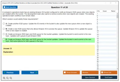 Amazon AWS AWS-Certified-Solutions-Architect-Associate-SAA-C02 AWS Certified Solutions Architect - Associate (SAA-C02) Practice test exam simulator test engine exam Prep practice test questions answers Image 11