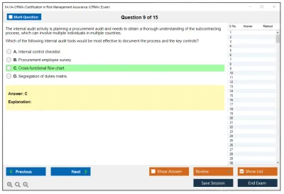 IIA IIA-CRMA Certification in Risk Management Assurance (CRMA) Exam Practice test exam simulator test engine exam Prep practice test questions answers Image 9