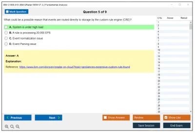 IBM C1000-018 IBM QRadar SIEM V7.3.2 Fundamental Analysis Practice test exam simulator test engine exam Prep practice test questions answers Image 5