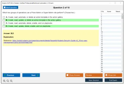 Nutanix NCP-MCA Nutanix Certified Professional - Multicloud Automation (NCP-MCA) v6 Exam Practice test exam simulator test engine exam Prep practice test questions answers Image 2