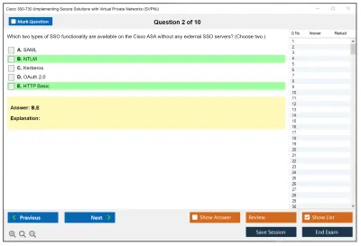 Cisco 300-730 Implementing Secure Solutions with Virtual Private Networks (SVPN) Practice test exam simulator test engine exam Prep practice test questions answers Image 2