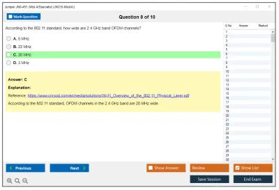 Juniper JN0-451 Mist AI - Specialist (JNCIS-MistAI) Practice test exam simulator test engine exam Prep practice test questions answers Image 8