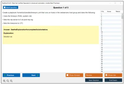 RedHat EX447 Red Hat Certified Specialist in Advanced Automation: Ansible Best Practices Practice test exam simulator test engine exam Prep practice test questions answers Image 1