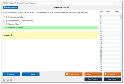 HRCI GPHR Global Professional in Human Resource Practice test exam simulator test engine exam Prep practice test questions answers Image 3