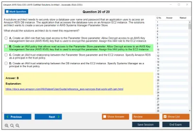 Amazon AWS SAA-C03 AWS Certified Solutions Architect - Associate (SAA-C03) Practice test exam simulator test engine exam Prep practice test questions answers Image 20
