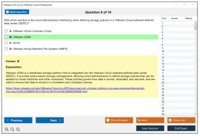 VMware 2V0-33.22 VMware Cloud Professional Practice test exam simulator test engine exam Prep practice test questions answers Image 8