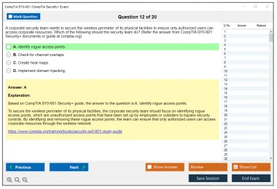 CompTIA SY0-601 CompTIA Security+ Exam 2023 Practice test exam simulator test engine exam Prep practice test questions answers Image 12