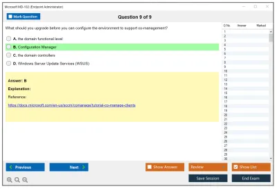 Microsoft MD-102 Endpoint Administrator Practice test exam simulator test engine exam Prep practice test questions answers Image 9