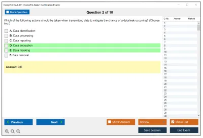 CompTIA DA0-001 CompTIA Data+ Certification Exam Practice test exam simulator test engine exam Prep practice test questions answers Image 2