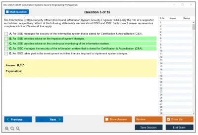 ISC2 CISSP-ISSEP Information Systems Security Engineering Professional Practice test exam simulator test engine exam Prep practice test questions answers Image 5