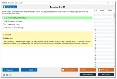 ISC2 CC Certified in Cybersecurity Practice test exam simulator test engine exam Prep practice test questions answers Image 2