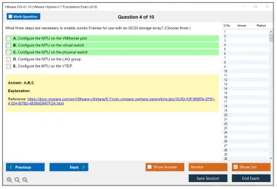 VMware 2V0-01.19 VMware vSphere 6.7 Foundations Exam 2019 Practice test exam simulator test engine exam Prep practice test questions answers Image 4