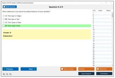 Appian ACD100 Appian Certified Associate Developer Practice test exam simulator test engine exam Prep practice test questions answers Image 8