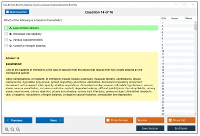 NCLEX NCLEX-PN National Council Licensure Examination(NCLEX-PN) Practice test exam simulator test engine exam Prep practice test questions answers Image 14