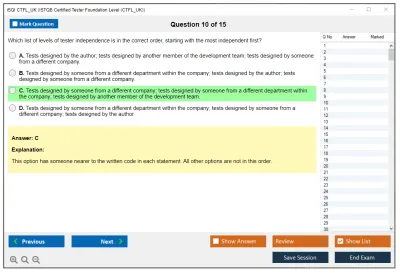 iSQI CTFL_UK ISTQB Certified Tester Foundation Level (CTFL_UK) Practice test exam simulator test engine exam Prep practice test questions answers Image 10