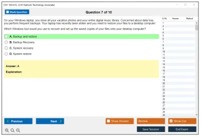 CIW 1D0-61C Network Technology Associate Practice test exam simulator test engine exam Prep practice test questions answers Image 7