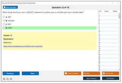 Microsoft DP-900 Microsoft Azure Data Fundamentals Practice test exam simulator test engine exam Prep practice test questions answers Image 12