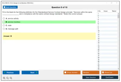 SOA S90.03 SOA Design & Architecture Practice test exam simulator test engine exam Prep practice test questions answers Image 8