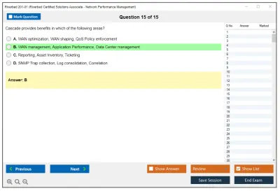 Riverbed 201-01 Riverbed Certified Solutions Associate - Network Performance Management Practice test exam simulator test engine exam Prep practice test questions answers Image 15