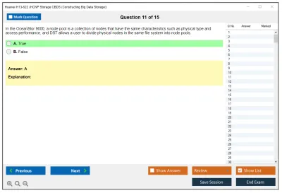 Huawei H13-622 HCNP Storage CBDS (Constructing Big Data Storage) Practice test exam simulator test engine exam Prep practice test questions answers Image 11