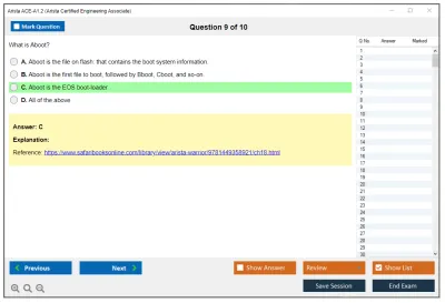 Arista ACE-A1.2 Arista Certified Engineering Associate Exam Practice test exam simulator test engine exam Prep practice test questions answers Image 9