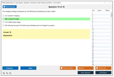 PRMIA 8009 Exam IV: Case Studies: Standards: Governance, Best Practices and Ethics - 2015 Edition Practice test exam simulator test engine exam Prep practice test questions answers Image 10