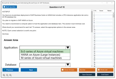 Microsoft AZ-120 Planning and Administering Microsoft Azure for SAP Workloads Practice test exam simulator test engine exam Prep practice test questions answers Image 4