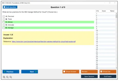 IBM C1000-083 Foundations of IBM Cloud V2 Practice test exam simulator test engine exam Prep practice test questions answers Image 1